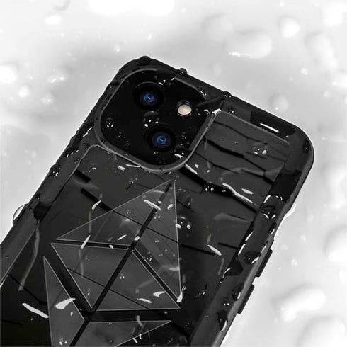 Ethereum Textured Logo iPhone 15 Plus Waterproof Case