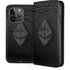 Ethereum Textured Logo iPhone 15 Pro Folio Case