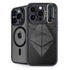 Ethereum Textured Logo iPhone 15 Pro Max Kickstand Case