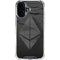 Ethereum Textured Logo iPhone 16 Plus Clear Case