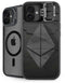 Ethereum Textured Logo iPhone 16 Plus Kickstand Case