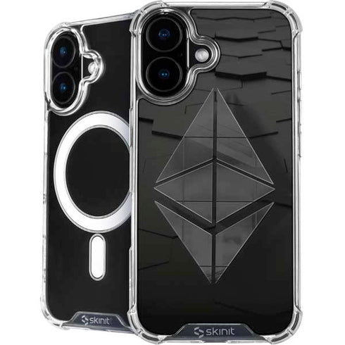 Ethereum Textured Logo iPhone 16 Plus MagSafe Case