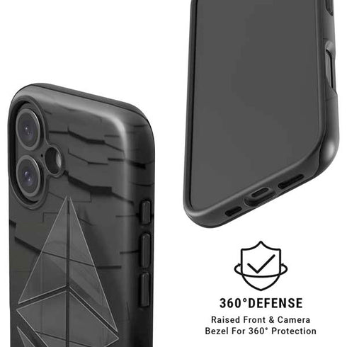 Ethereum Textured Logo iPhone 16 Plus Magsafe Impact Case