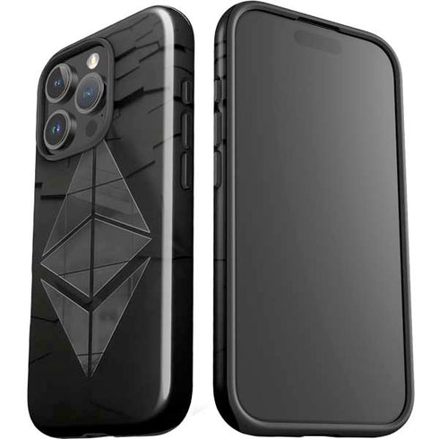 Ethereum Textured Logo iPhone 16 Pro Impact Case
