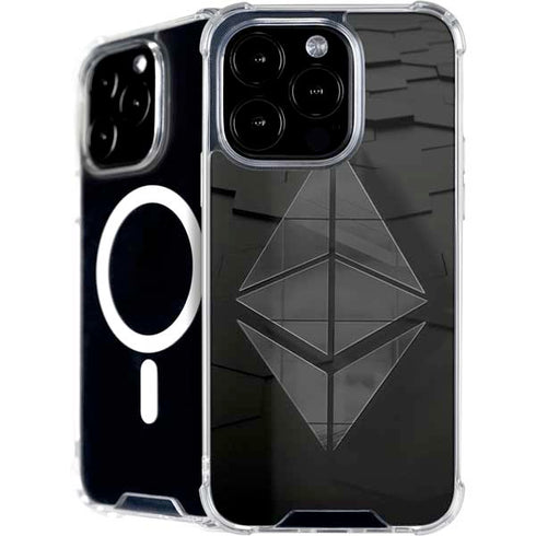 Ethereum Textured Logo iPhone 16 Pro MagSafe Case