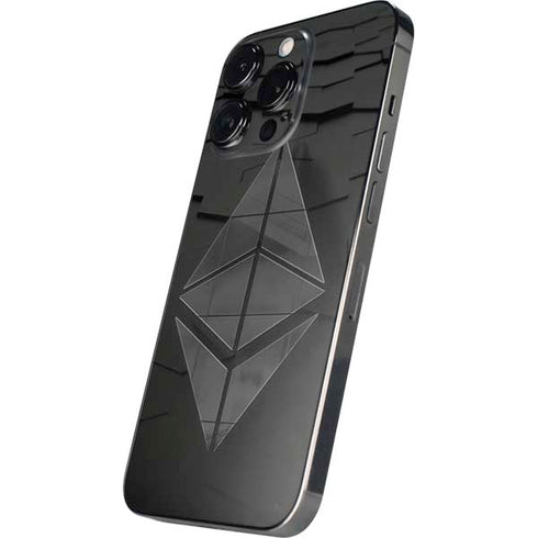 Ethereum Textured Logo iPhone 16 Pro Max Skin