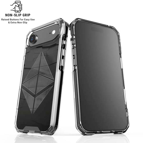 Ethereum Textured Logo iPhone 17 Air Clear Case