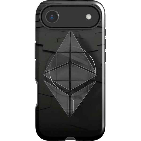 Ethereum Textured Logo iPhone 17 Air Magsafe Impact Case