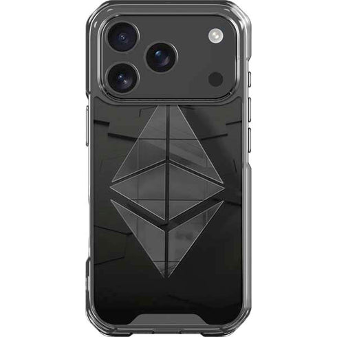 Ethereum Textured Logo iPhone 17 Pro Clear Case