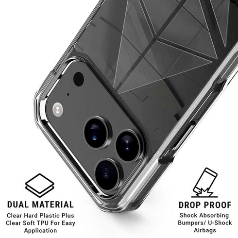 Ethereum Textured Logo iPhone 17 Pro Clear Case