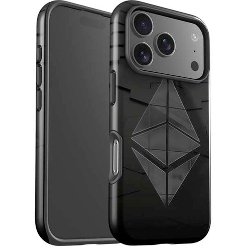 Ethereum Textured Logo iPhone 17 Pro Impact Case