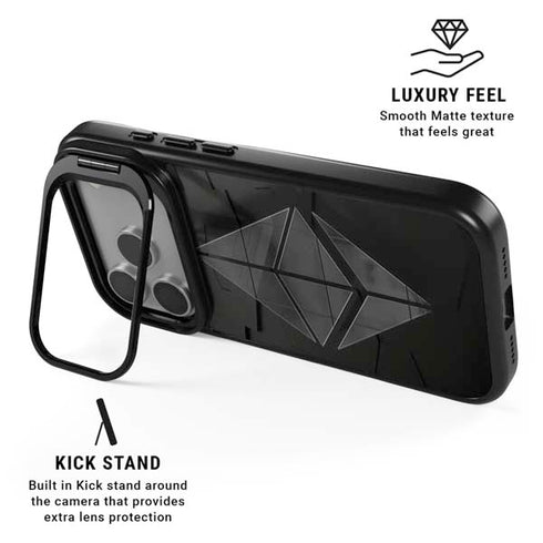 Ethereum Textured Logo iPhone 17 Pro Kickstand Case