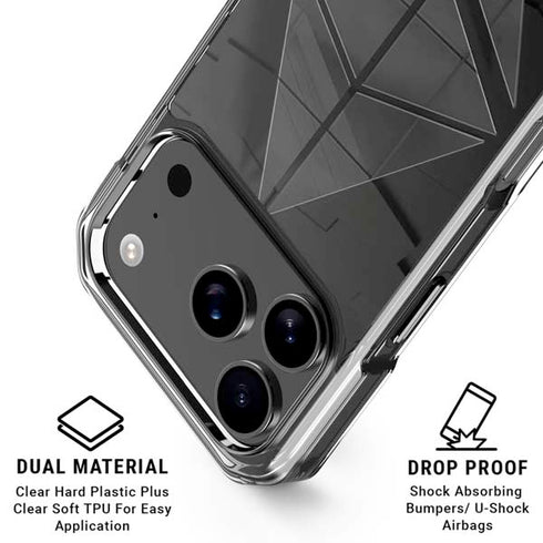 Ethereum Textured Logo iPhone 17 Pro Max Clear Case