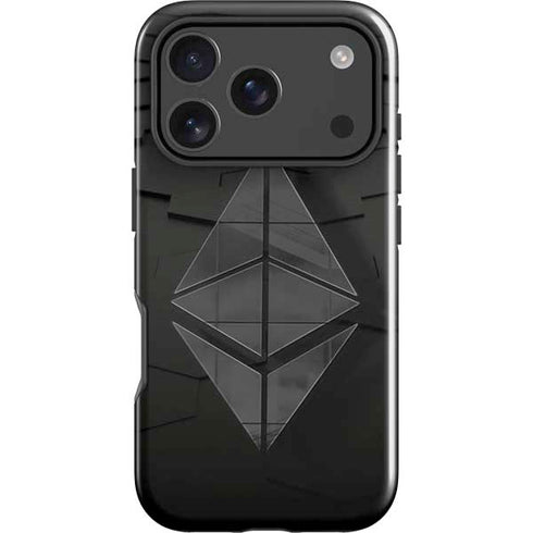 Ethereum Textured Logo iPhone 17 Pro Max Impact Case