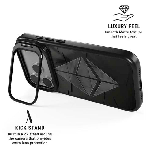 Ethereum Textured Logo iPhone 17 Pro Max Kickstand Case
