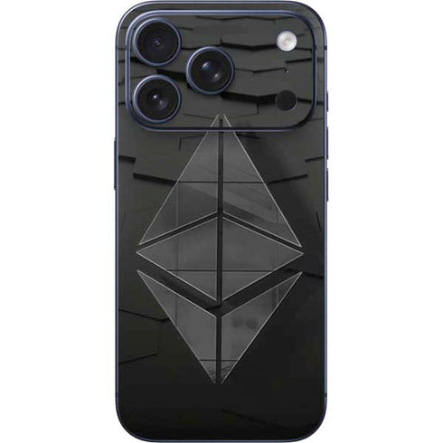 Ethereum Textured Logo iPhone 17 Pro Max Skin