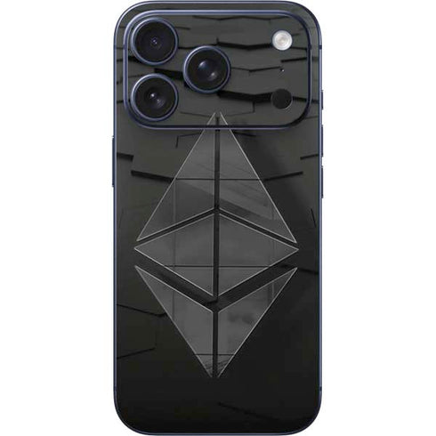 Ethereum Textured Logo iPhone 17 Pro Skin