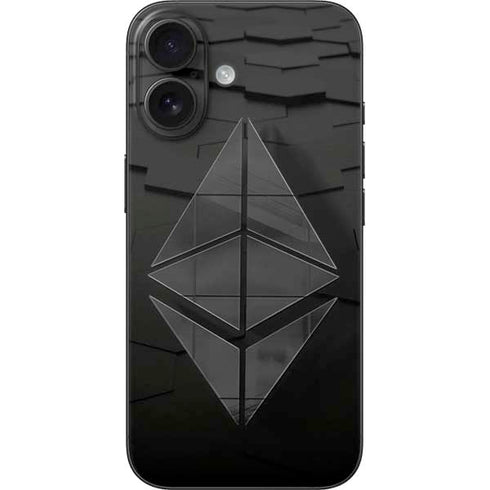 Ethereum Textured Logo iPhone 17 Skin
