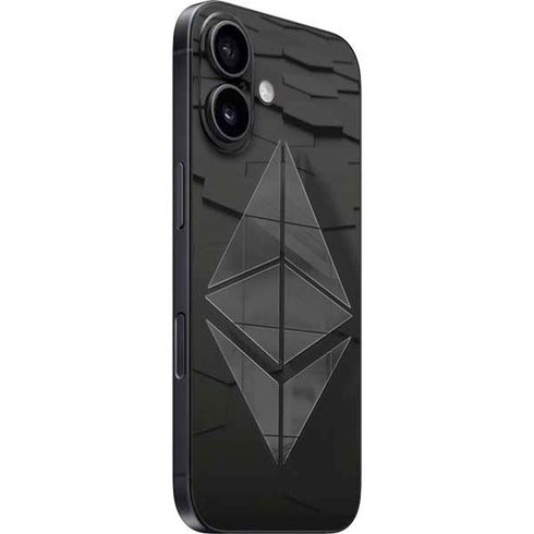 Ethereum Textured Logo iPhone 17 Skin