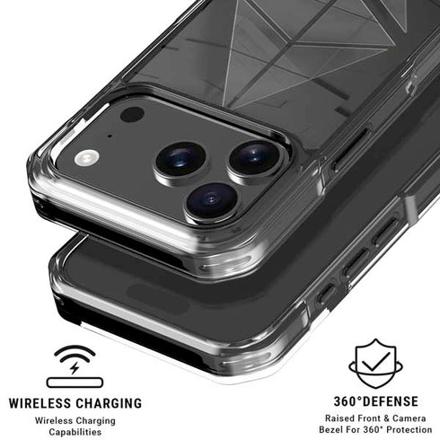Ethereum Textured Logo iPhone 18 Pro Clear Case