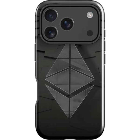 Ethereum Textured Logo iPhone 18 Pro Impact Case