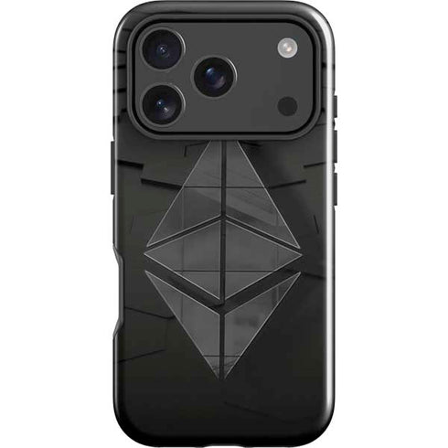 Ethereum Textured Logo iPhone 18 Pro Max Impact Case