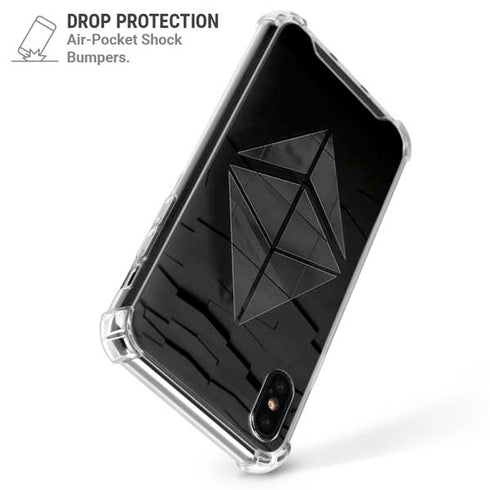 Ethereum Textured Logo iPhone X/XS Clear Case