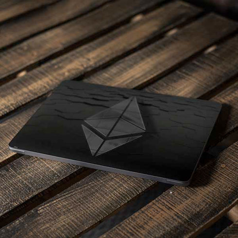 Ethereum Textured Logo Apple MacBook Air Skin