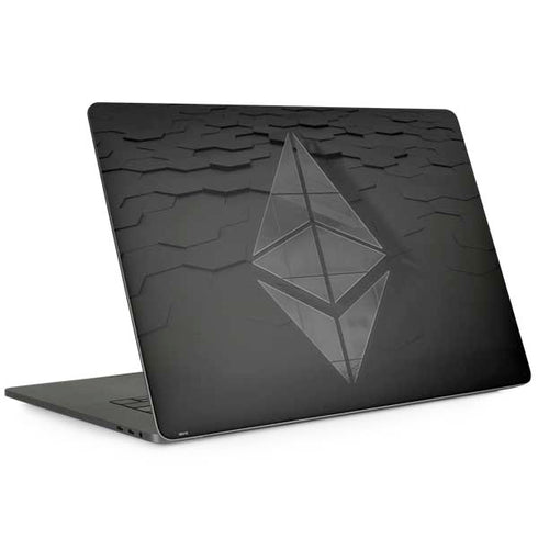 Ethereum Textured Logo MacBook Skins