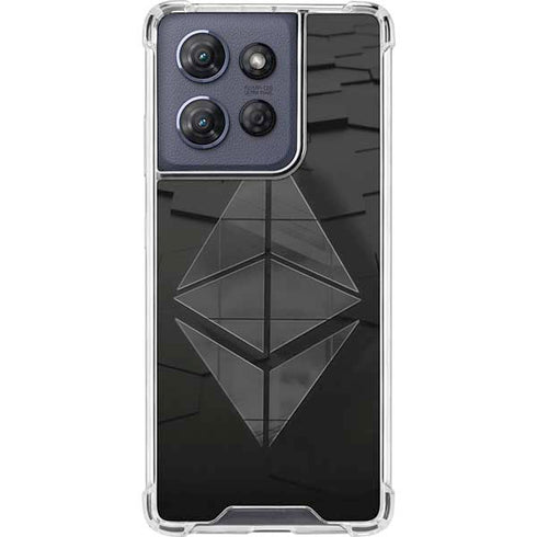 Ethereum Textured Logo Moto G 5G (2025) Clear Case
