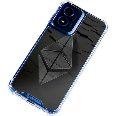Ethereum Textured Logo Moto G Play 4G (2024) Clear Case
