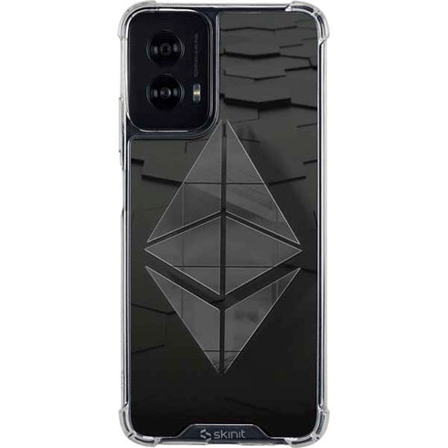 Ethereum Textured Logo Moto G Power 5G (2024) Clear Case