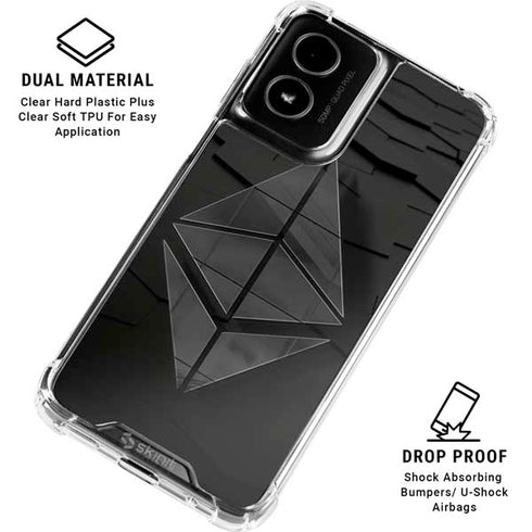 Ethereum Textured Logo Moto G Power 5G (2024) Clear Case