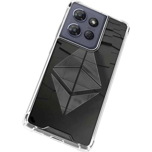 Ethereum Textured Logo Moto G Power 5G (2025) Clear Case