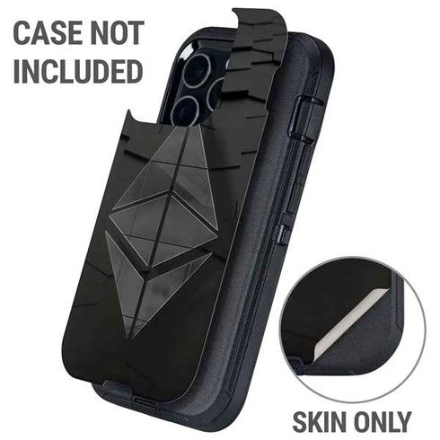 Ethereum Textured Logo Otterbox Defender iPhone Skin