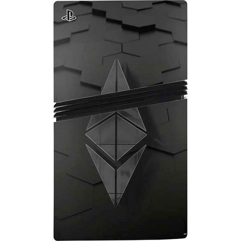Ethereum Textured Logo PS5 Pro Console Skin