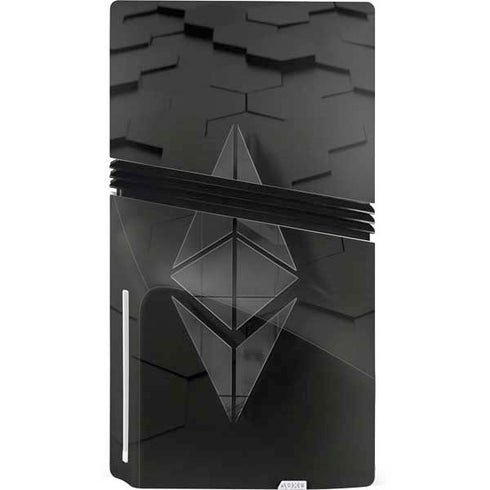 Ethereum Textured Logo PS5 Pro Disk Bundle Skin