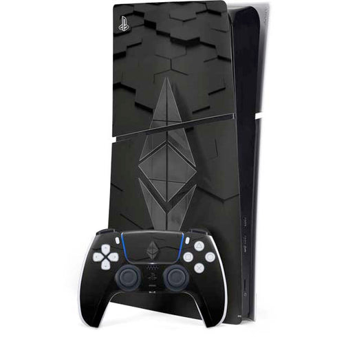 Ethereum Textured Logo PlayStation PS5 Skins