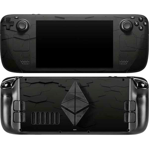 Ethereum Textured Logo Steam Deck Handheld Gaming Computer Skin