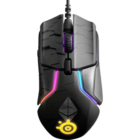 Ethereum Textured Logo SteelSeries Rival 600 Gaming Mouse Skin