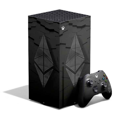 Ethereum Textured Logo XBox Series X Digital Edition Bundle Skin