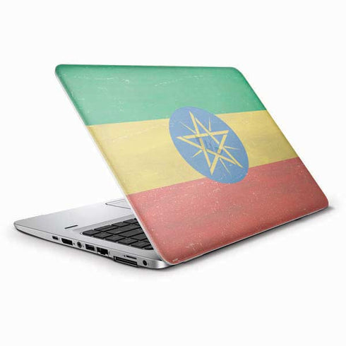 Ethiopia Flag Distressed HP Elitebook Skin