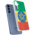 Ethiopia Flag Distressed Galaxy A35 5G Clear Case