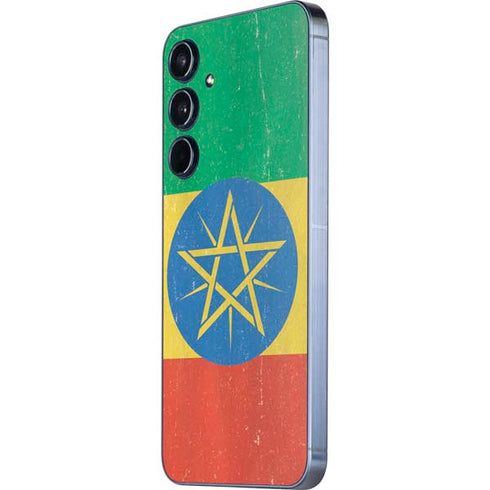 Ethiopia Flag Distressed Galaxy A35 5G Skin