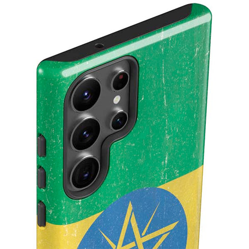 Ethiopia Flag Distressed Galaxy S23 Ultra Pro Case