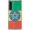 Ethiopia Flag Distressed Galaxy S24 FE Clear Case