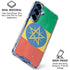 Ethiopia Flag Distressed Galaxy S25 FE Clear Case