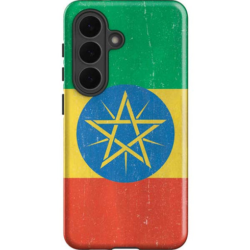 Ethiopia Flag Distressed Galaxy S26 Impact Case