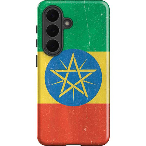 Ethiopia Flag Distressed Galaxy S26 Plus Impact Case