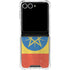 Ethiopia Flag Distressed Galaxy Z Flip7 Clear Case